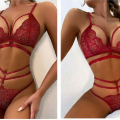 Lace Harness Lingerie Set